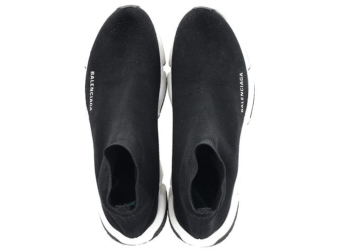 Balenciaga Speed Sneakers aus schwarzem Polyester - Ansicht 3