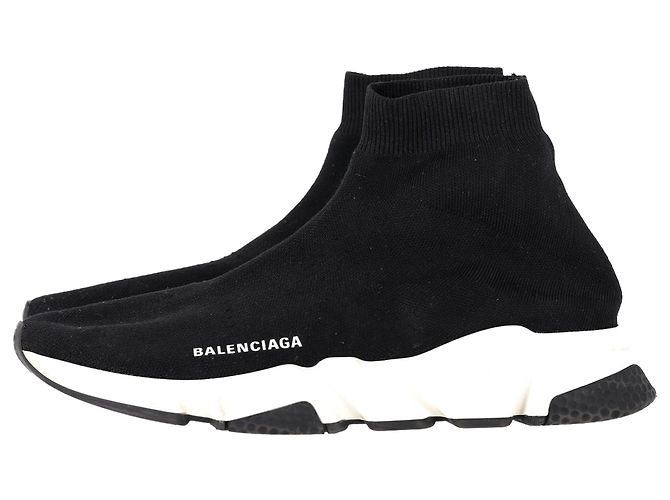 Balenciaga Speed Sneakers aus schwarzem Polyester - Ansicht 4