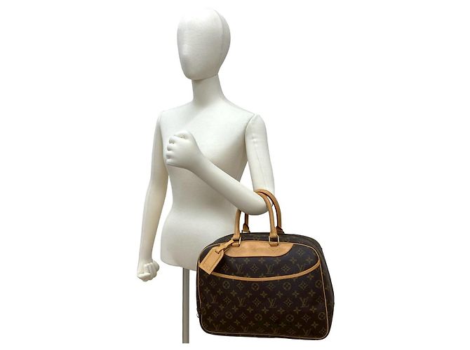 Borsa a mano Monogram Deauville Louis Vuitton Marrone - vista 3