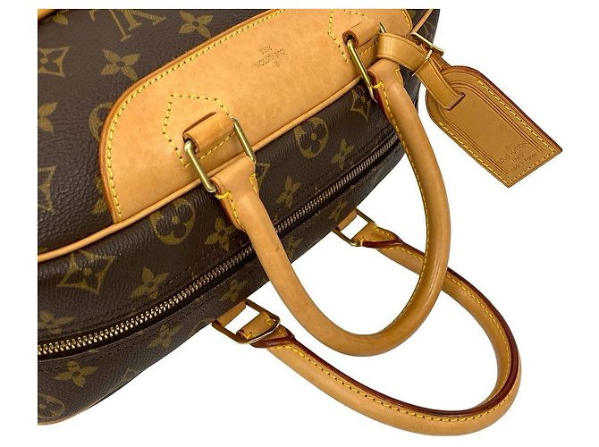 Borsa a mano Monogram Deauville Louis Vuitton Marrone - vista 5