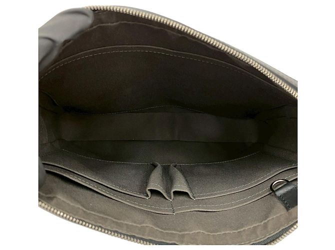 Borsa a Spalla Louis Vuitton Calypso MM in Pelle Damier Infini Nero - vista 10