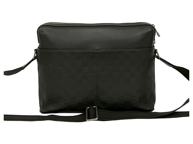 Borsa a Spalla Louis Vuitton Calypso MM in Pelle Damier Infini Nero - vista 2