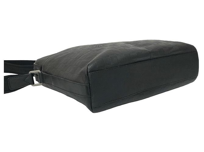 Borsa a Spalla Louis Vuitton Calypso MM in Pelle Damier Infini Nero - vista 8