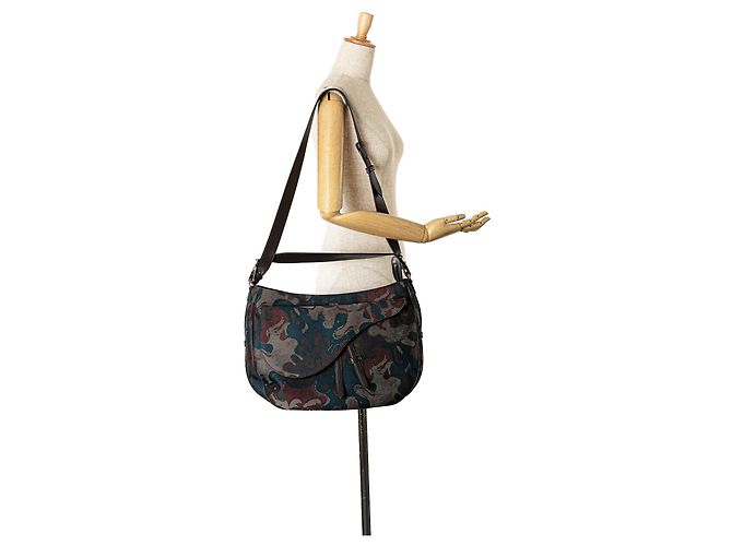 Dior Peter Doig Denim Camouflage Soft Saddle Bag - Ansicht 7