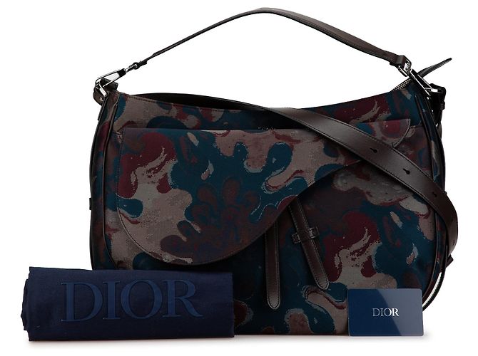 Dior Peter Doig Denim Camouflage Soft Saddle Bag - Ansicht 8
