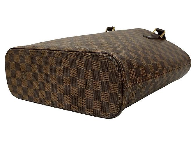 Louis Vuitton Vavin GM Damier Leder Tote Bag Braun - Ansicht 9