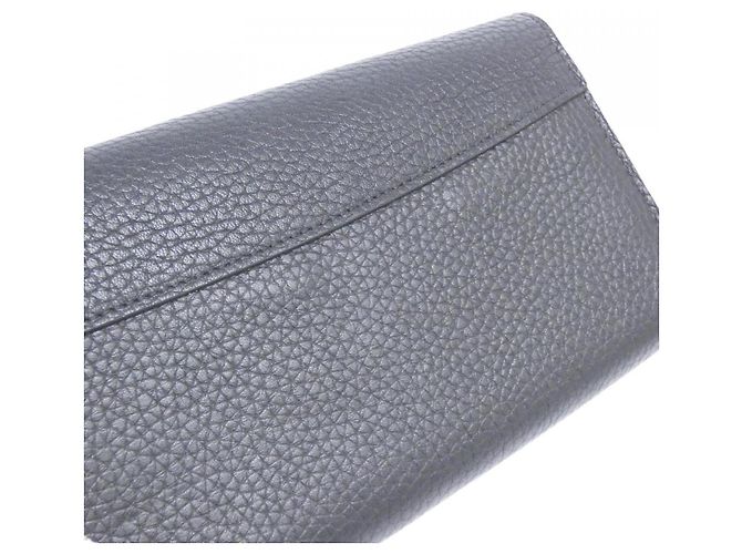 Portafoglio lungo Capucines Taurillon Louis Vuitton Nero - vista 5