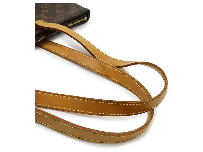 Borsa a Spalla Cabas Mezzo Monogram Louis Vuitton Marrone - vista 4