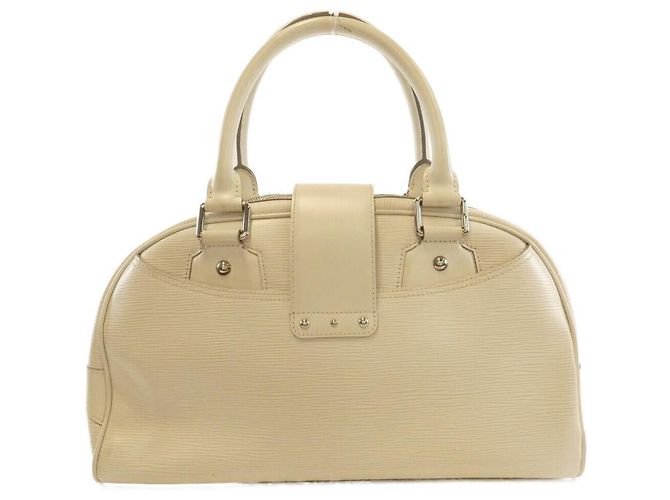 Borsa Bowling Montaigne in Pelle Epi Louis Vuitton Bianco - vista 2