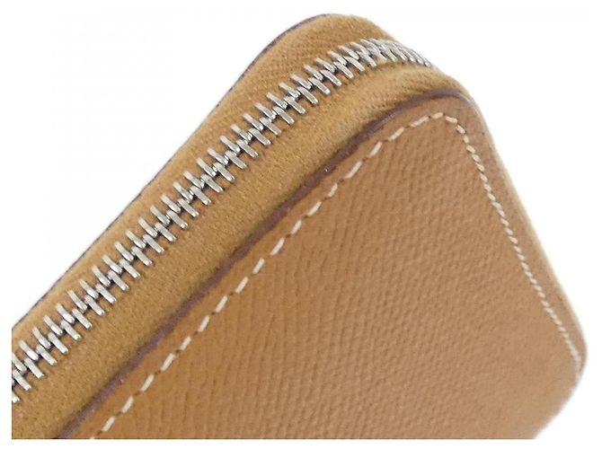 Silk In Portafoglio lungo in seta EX-LIBRIS Hermès in Epsom classico D'oro Metallico - vista 4
