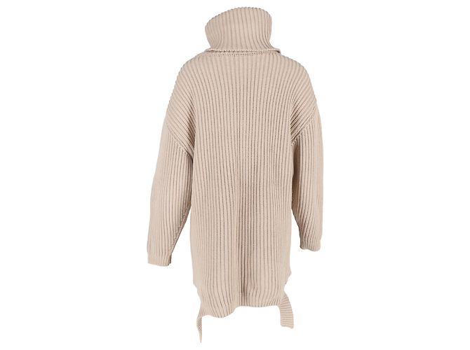 Everyday Balenciaga Strickpullover mit Rollkragen aus beigem Baumwoll - Ansicht 3