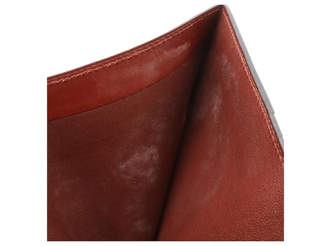 Billetera bifold compacta de box calf Hermès Béarn Castaño - vista 6