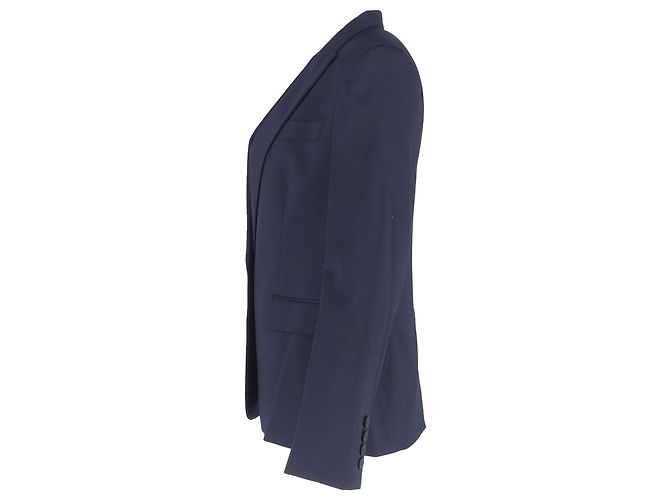 Stella Mc Cartney Blazer e pantaloni a un bottone Stella McCartney in lana blu navy - vista 2