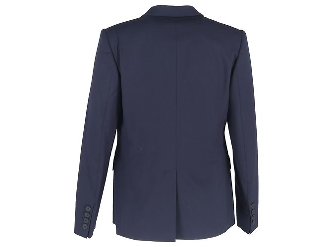 Stella Mc Cartney Blazer e pantaloni a un bottone Stella McCartney in lana blu navy - vista 3