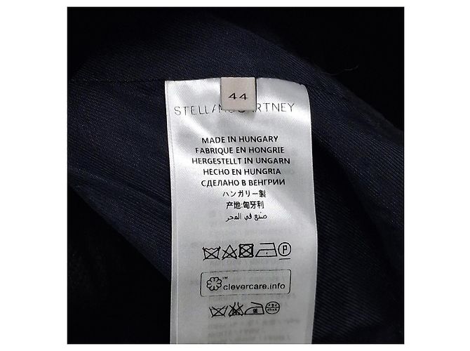 Stella Mc Cartney Blazer e pantaloni a un bottone Stella McCartney in lana blu navy - vista 6