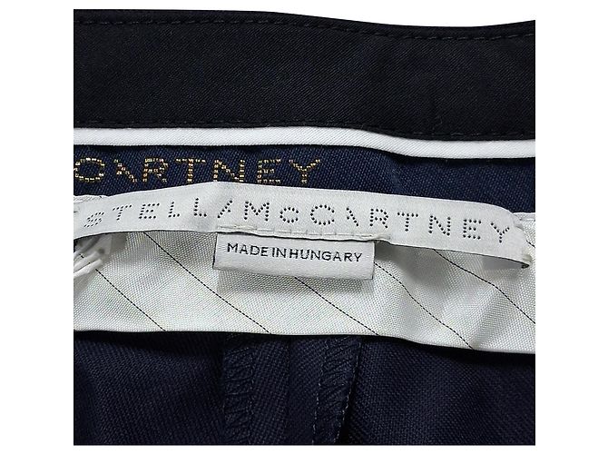 Stella Mc Cartney Blazer e pantaloni a un bottone Stella McCartney in lana blu navy - vista 8