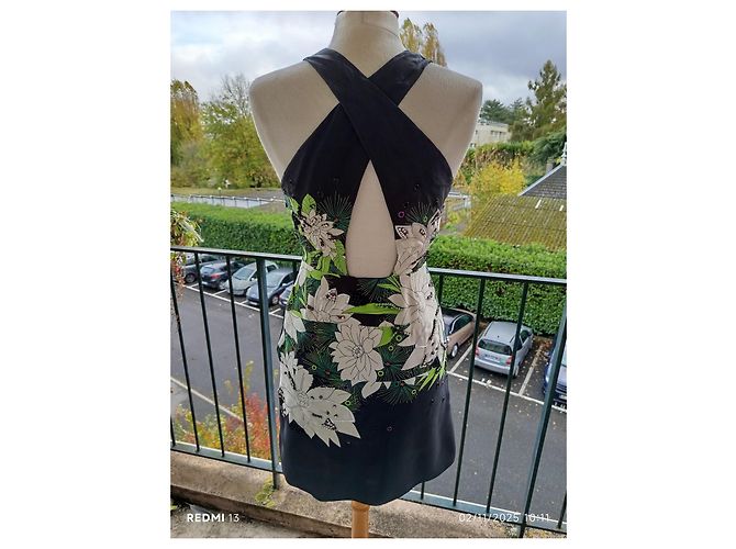 Vestido de seda con strass 3.1 Phillip Lim Multicolor - vista 11