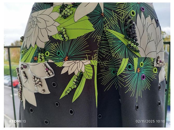 Vestido de seda con strass 3.1 Phillip Lim Multicolor - vista 6
