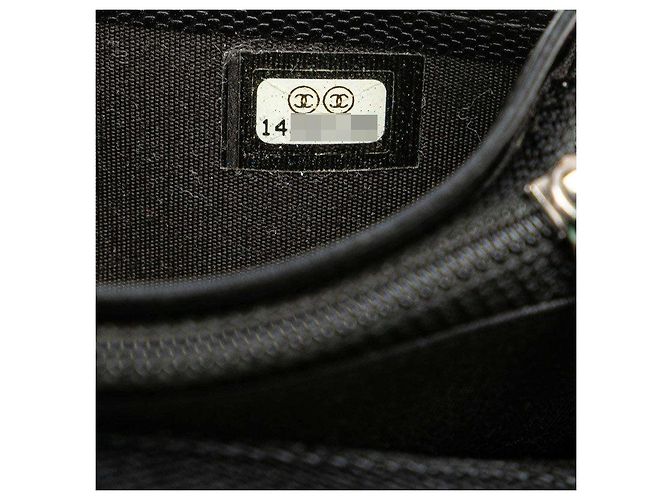 Timeless Cartera larga de cuero Chanel Coco Button Negro - vista 9