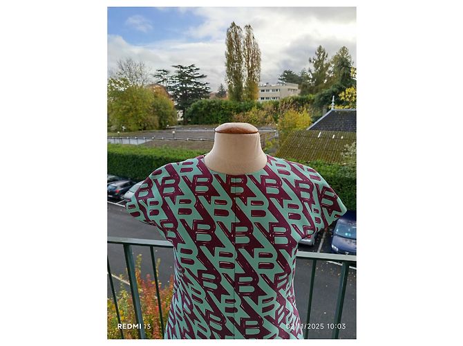 Vestido Balenciaga de seda y algodón Multicolor - vista 2