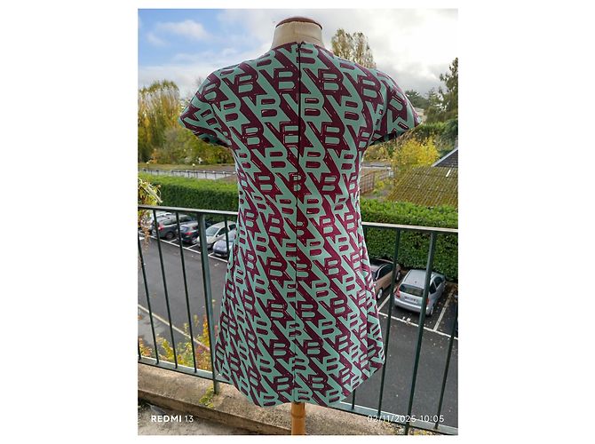 Vestido Balenciaga de seda y algodón Multicolor - vista 8