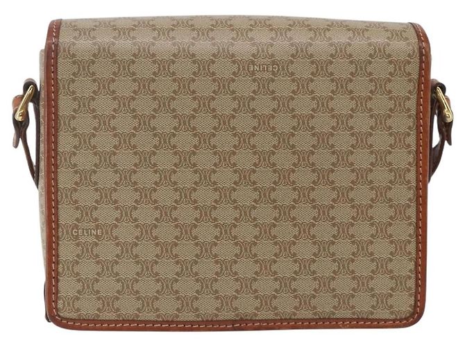Céline Celine Vintage Macadam Canvas et Cuir Beige - vue 2