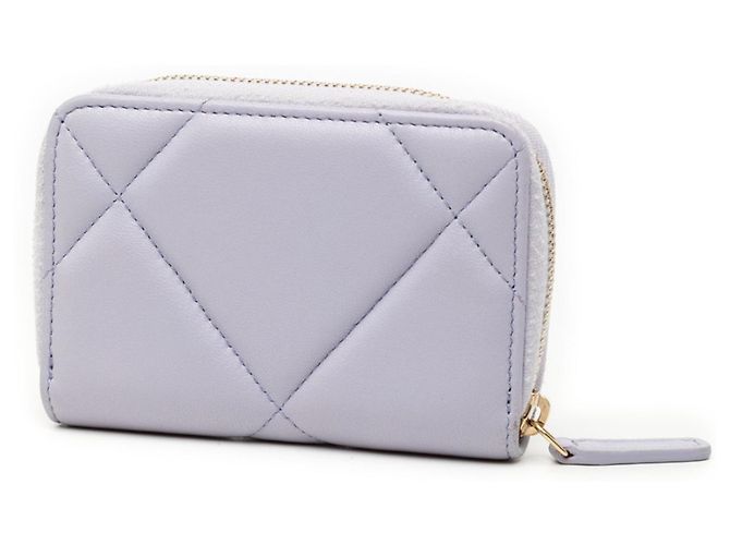 Tarjetero matelassé púrpura Chanel Coco Mark - vista 2