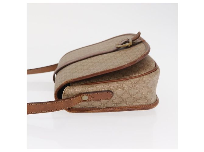Céline Celine Vintage Macadam Tela e Pelle Beige - vista 4