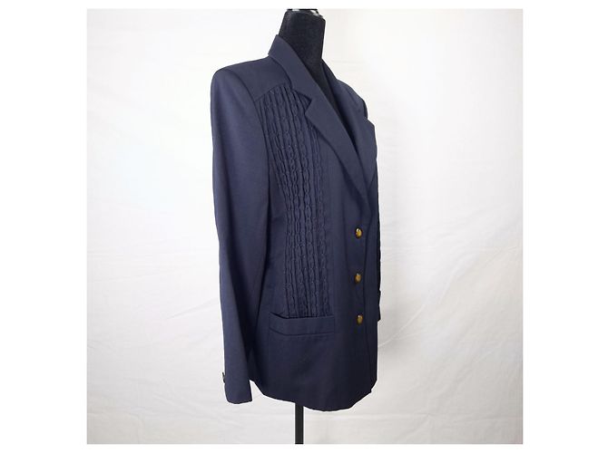 Cento x Cento von Iceberg Jacke mit geraffter Dekoration Marineblau - Ansicht 3
