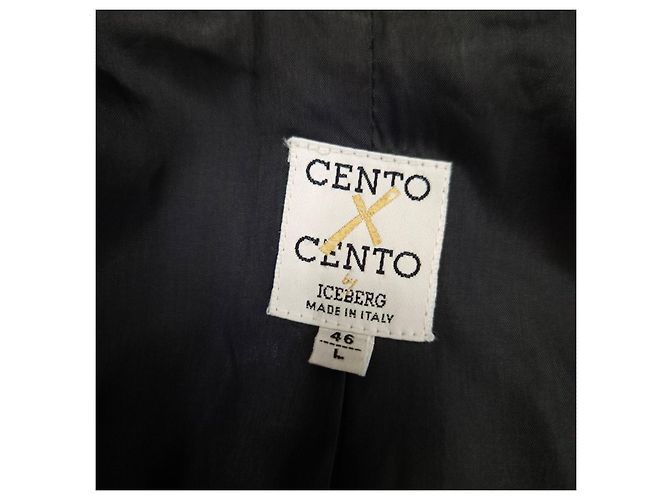 Cento x Cento von Iceberg Jacke mit geraffter Dekoration Marineblau - Ansicht 4