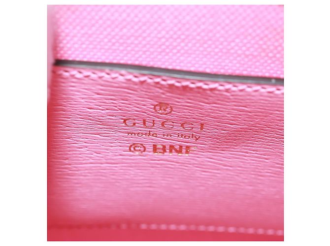 Gucci Mini Tote Vertical in Pelle Stampata Rosa - vista 6