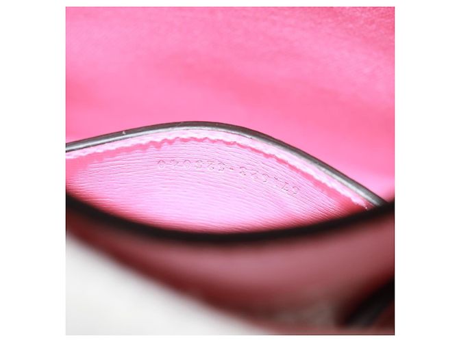 Gucci Mini Tote Vertical in Pelle Stampata Rosa - vista 7