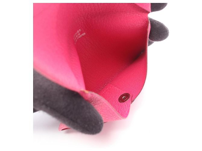 Monedero Calvi de Hermès Rosa - vista 3