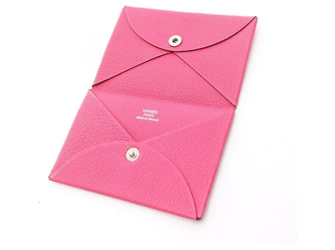 Monedero Calvi de Hermès Rosa - vista 4