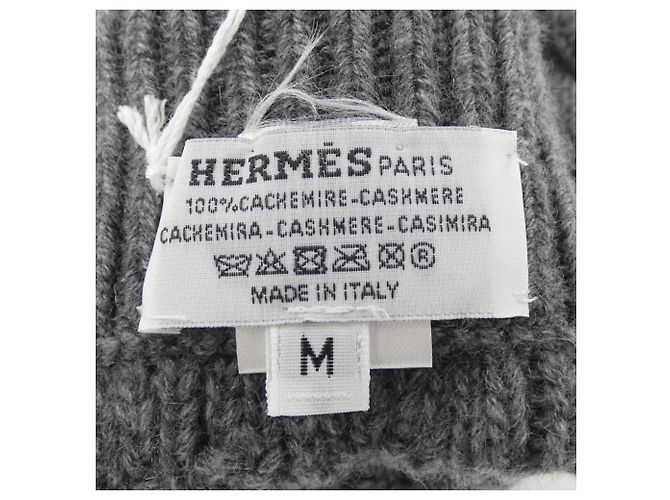 Warme graue Kaschmirhandschuhe von Hermès Braun - Ansicht 3