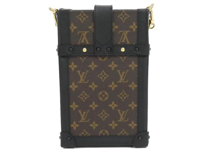 Borsa a spalla verticale Pochette Trunk Monogram Louis Vuitton Marrone - vista 2