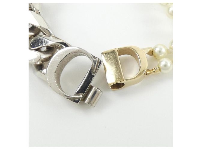 Bracciale Charm Dior SACAI Christian Dior Argento Bianco - vista 4