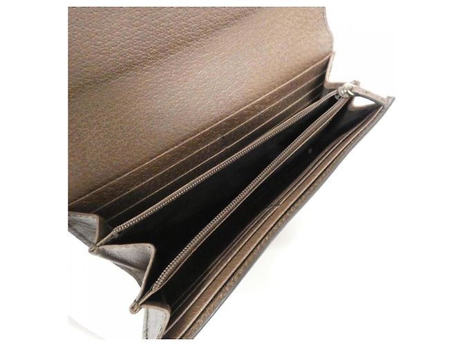 Cartera Larga Ophidia Gucci Castaño Beige - vista 6