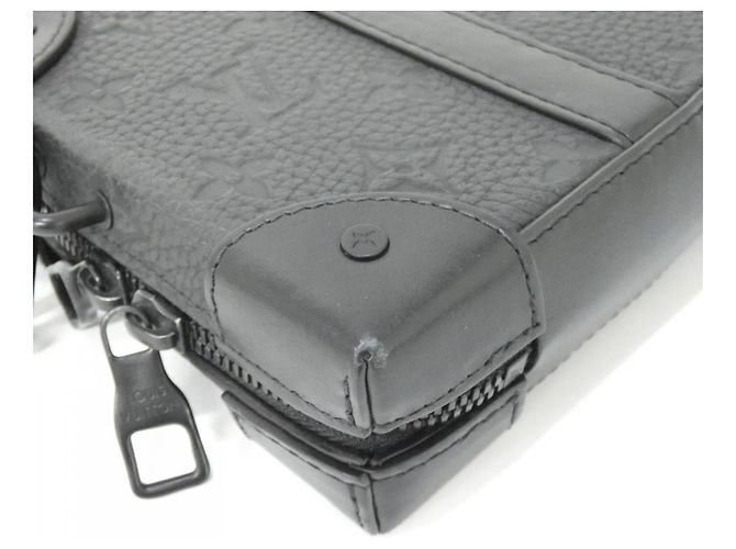 Borsa a spalla portafoglio Soft Trunk Monogram Taurillon Louis Vuitton Nero - vista 3
