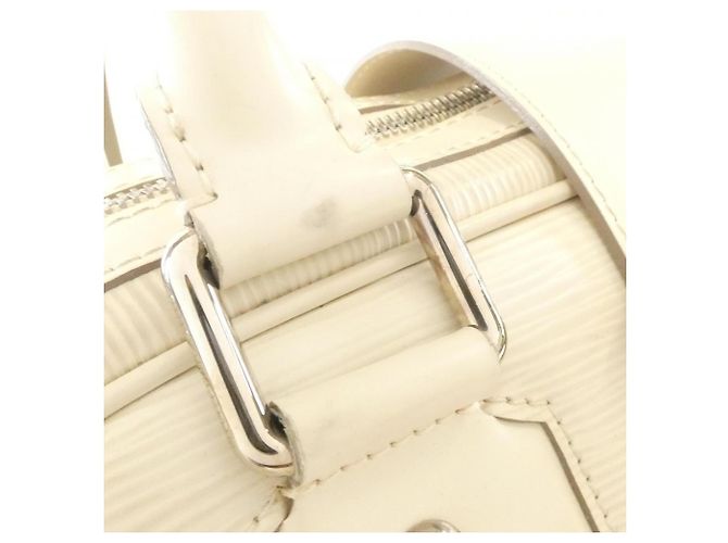 Borsa Louis Vuitton Epi Bowling Montaigne GM Bianco sporco - vista 8