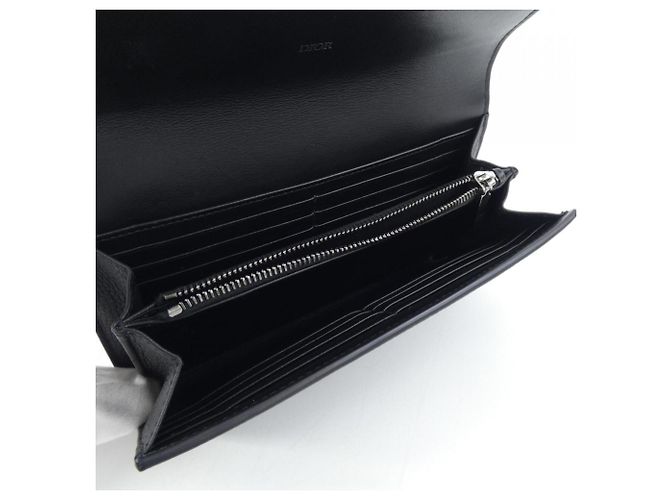 Christian Dior Long Bill Wallet Black - view 5
