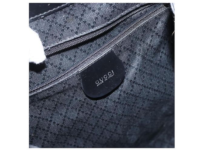 Gucci Vintage Bamboo Leather Medium Schwarz - Ansicht 6