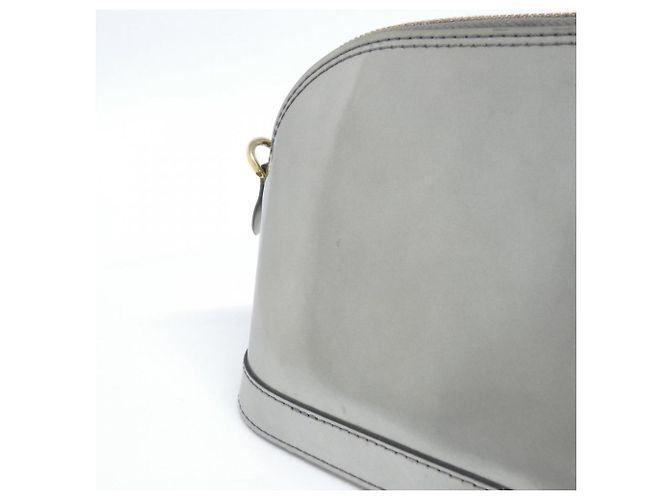 Borsa a spalla Alma Mini in vernice Monogram Miroir Louis Vuitton Grigio - vista 5