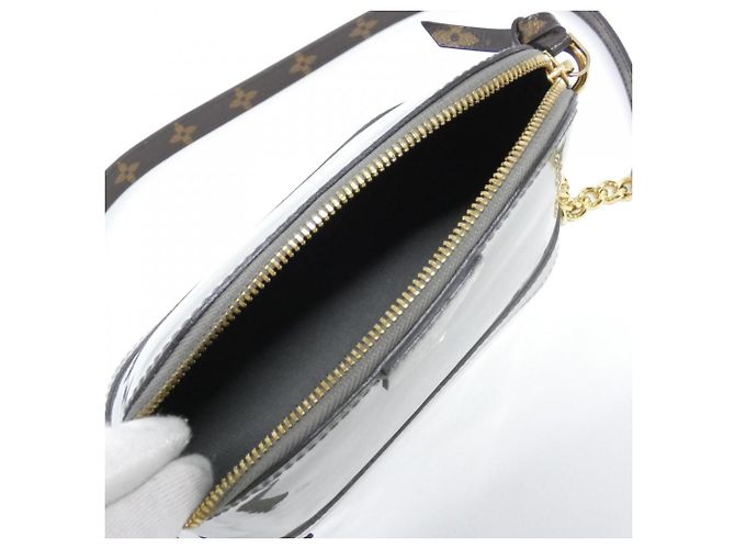Borsa a spalla Alma Mini in vernice Monogram Miroir Louis Vuitton Grigio - vista 9