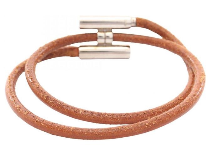 Bracciale Tourni Tresse Hermès Marrone - vista 2