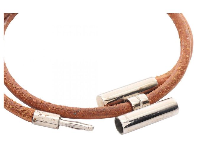 Bracciale Tourni Tresse Hermès Marrone - vista 3