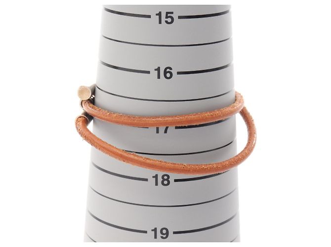 Bracciale Tourni Tresse Hermès Marrone - vista 5