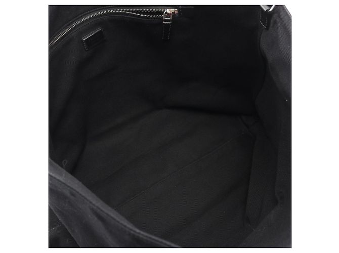 Prada Drill Tote Bag Schwarz Canvas - Ansicht 3