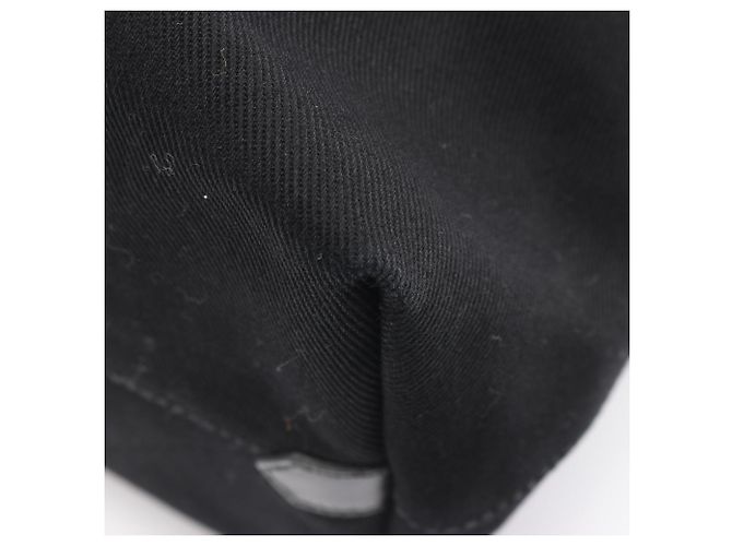 Prada Drill Tote Bag Schwarz Canvas - Ansicht 5