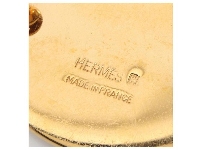 Emaille-Brosche von Hermès Rot Mehrfarben Golden - Ansicht 3